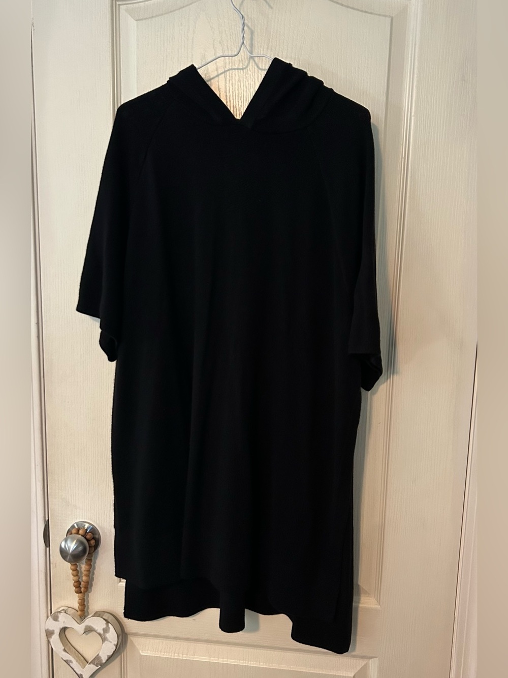 Lululemon Black Hooded Short-Sleeve Sweater